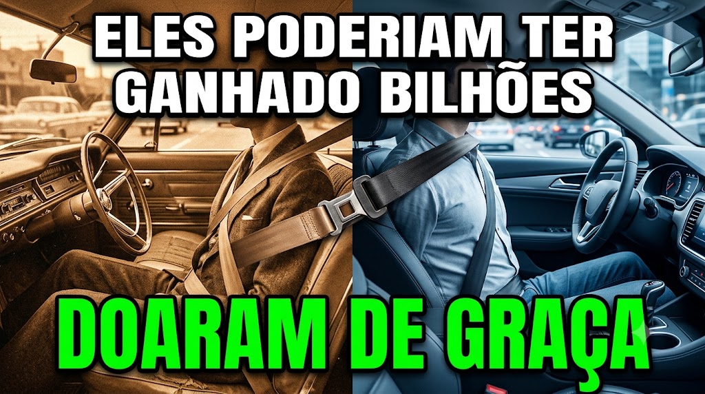 Cinto de segurança de carro em detalhe